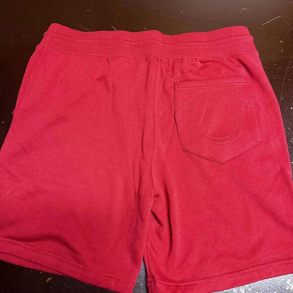 True Religion large Stylish Red Athletic Shorts with Tag - Picture 4 of 4